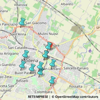 Mappa 41122 Modena MO, Italia (2.12909)