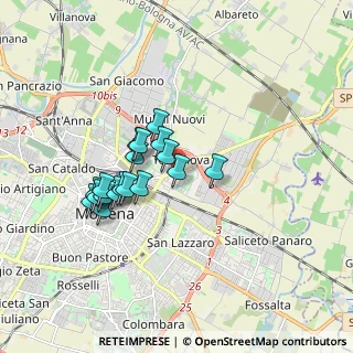 Mappa 41122 Modena MO, Italia (1.45944)