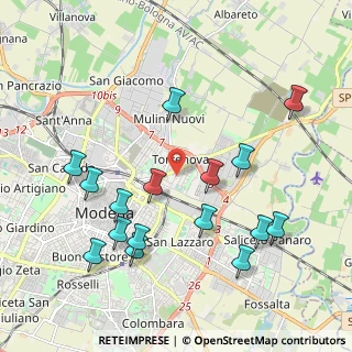Mappa 41122 Modena MO, Italia (2.215)