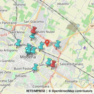 Mappa 41122 Modena MO, Italia (1.84667)