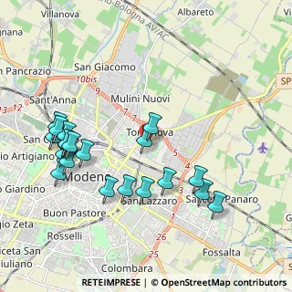 Mappa 41122 Modena MO, Italia (2.194)