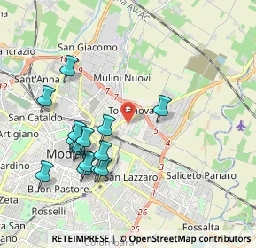 Mappa 41122 Modena MO, Italia (2.01333)
