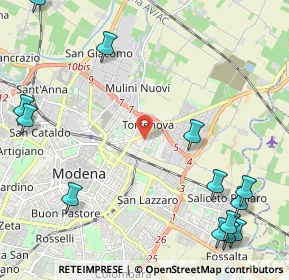 Mappa 41122 Modena MO, Italia (3.18385)