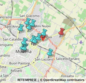 Mappa 41122 Modena MO, Italia (1.52692)