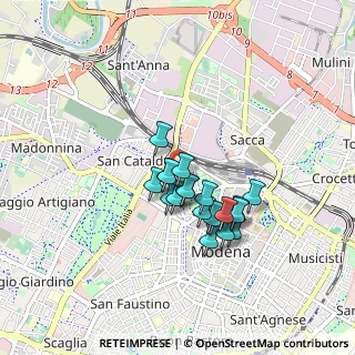 Mappa Piazza della Cittadella, 41100 Modena MO, Italia (0.647)