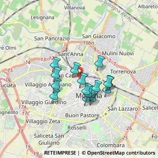 Mappa Piazza della Cittadella, 41100 Modena MO, Italia (1.3575)
