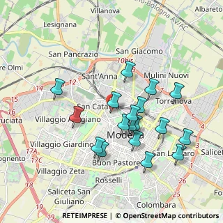 Mappa Piazza della Cittadella, 41100 Modena MO, Italia (1.75667)
