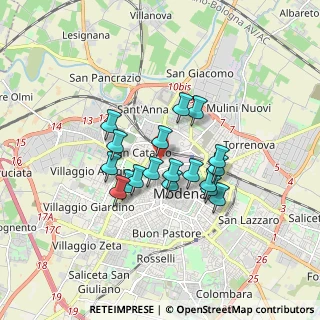 Mappa Piazza della Cittadella, 41100 Modena MO, Italia (1.32833)
