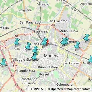 Mappa Piazza della Cittadella, 41100 Modena MO, Italia (2.31333)