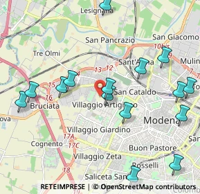 Mappa Via Emilia Ovest, 41126 Modena MO, Italia (2.408)