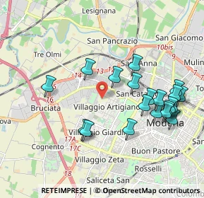 Mappa Via Emilia Ovest, 41126 Modena MO, Italia (2.055)