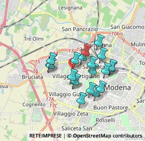 Mappa Via Emilia Ovest, 41126 Modena MO, Italia (1.3495)