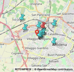 Mappa Via Emilia Ovest, 41126 Modena MO, Italia (0.98167)