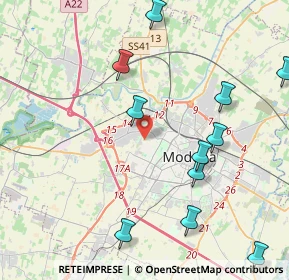 Mappa Via Emilia Ovest, 41126 Modena MO, Italia (5.87714)