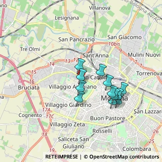 Mappa Via Scacciera, 41126 Modena MO, Italia (1.51833)