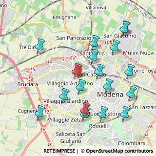 Mappa Via Scacciera, 41126 Modena MO, Italia (2.23778)