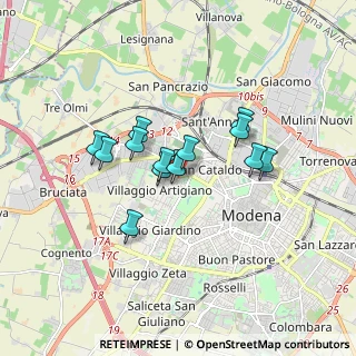 Mappa Via Scacciera, 41126 Modena MO, Italia (1.31308)