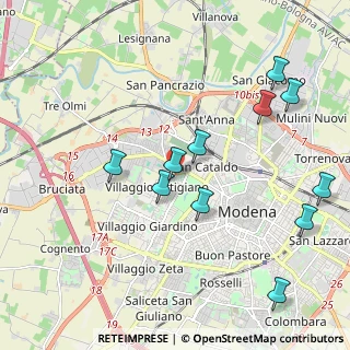 Mappa Via Scacciera, 41126 Modena MO, Italia (2.23545)