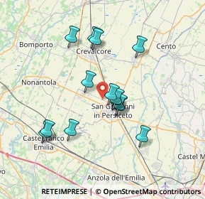 Mappa Via S. Bernardino, 40017 San Giovanni in Persiceto BO, Italia (6.34)