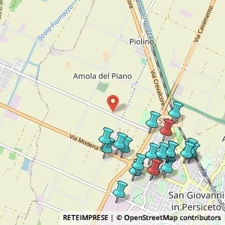 Mappa Via S. Bernardino, 40017 San Giovanni in Persiceto BO, Italia (1.315)