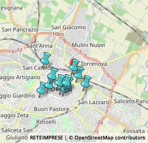 Mappa Via dei Lancillotto, 41122 Modena MO, Italia (1.33167)