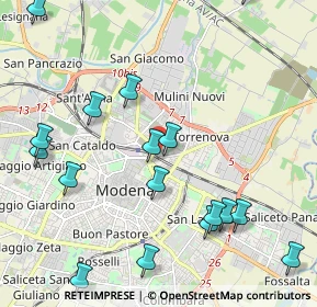 Mappa Via dei Lancillotto, 41122 Modena MO, Italia (2.59235)
