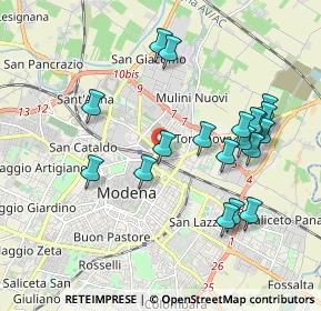 Mappa Via dei Lancillotto, 41122 Modena MO, Italia (1.97263)