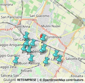 Mappa Via dei Lancillotto, 41122 Modena MO, Italia (1.82308)