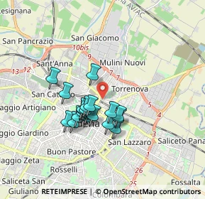 Mappa Via dei Lancillotto, 41122 Modena MO, Italia (1.3175)