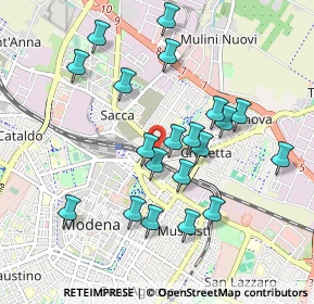 Mappa Via dei Lancillotto, 41122 Modena MO, Italia (0.9195)