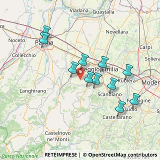 Mappa Via Dante Freddi, 42021 Bibbiano RE, Italia (14.31455)