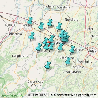 Mappa Via Dante Freddi, 42021 Bibbiano RE, Italia (11.2145)