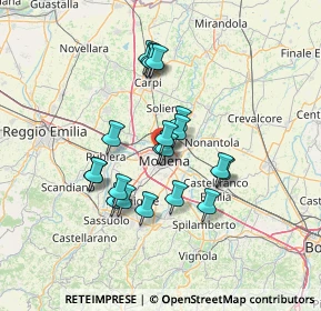 Mappa Viale Gaetano Storchi, 41124 Modena MO, Italia (11.3215)