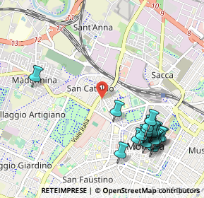 Mappa Viale Gaetano Storchi, 41124 Modena MO, Italia (1.238)