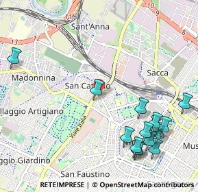 Mappa Viale Gaetano Storchi, 41124 Modena MO, Italia (1.332)