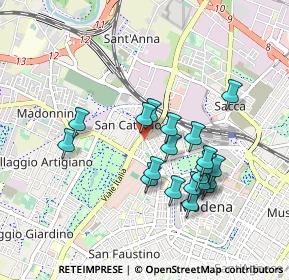 Mappa Viale Gaetano Storchi, 41124 Modena MO, Italia (0.8415)