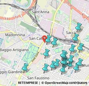 Mappa Viale Gaetano Storchi, 41124 Modena MO, Italia (1.281)