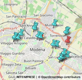 Mappa Piazza Dante Alighieri, 41122 Modena MO, Italia (2.0495)