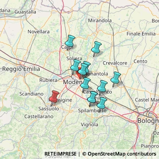 Mappa Via Repubblica di Monte - Fiorino, 41122 Modena MO, Italia (10.27417)