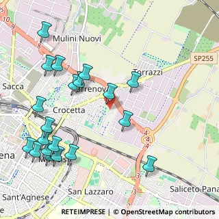 Mappa Via Repubblica di Monte - Fiorino, 41122 Modena MO, Italia (1.2835)