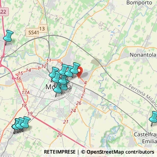 Mappa Via Repubblica di Monte - Fiorino, 41122 Modena MO, Italia (5.21071)