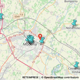 Mappa Via Repubblica di Monte - Fiorino, 41122 Modena MO, Italia (4.21818)