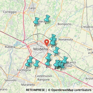 Mappa Via Repubblica di Monte - Fiorino, 41122 Modena MO, Italia (7.52188)