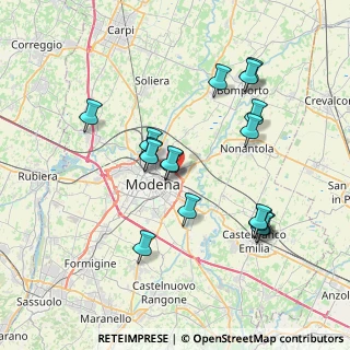 Mappa Via Repubblica di Monte - Fiorino, 41122 Modena MO, Italia (7.27294)