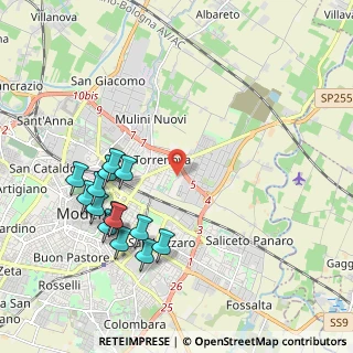 Mappa Via Repubblica di Monte - Fiorino, 41122 Modena MO, Italia (2.21786)