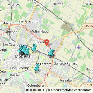 Mappa Via Repubblica di Monte - Fiorino, 41122 Modena MO, Italia (2.19)