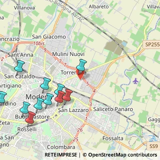 Mappa Via Repubblica di Monte - Fiorino, 41122 Modena MO, Italia (2.60909)