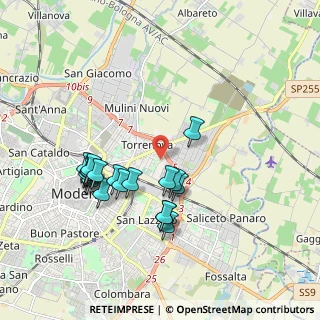 Mappa Via Repubblica di Monte - Fiorino, 41122 Modena MO, Italia (1.8375)