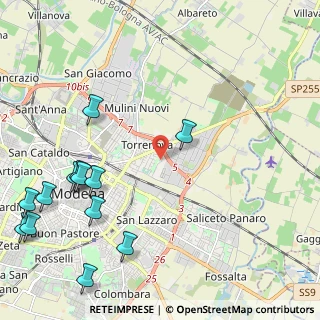 Mappa Via Repubblica di Monte - Fiorino, 41122 Modena MO, Italia (2.97615)