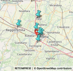 Mappa Viale Virgilio, 41122 Modena MO, Italia (25.35714)